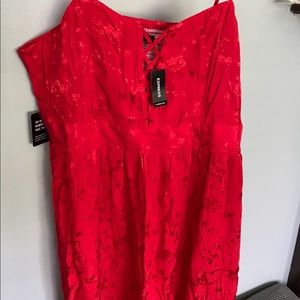 Express Cherry Red midi dress - size XL (NWT!)